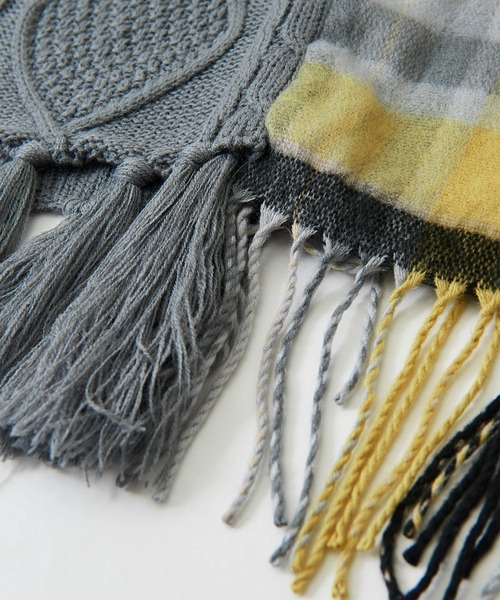 CUBE SUGAR（キューブシュガー）の「ニット切替ストール（ストール