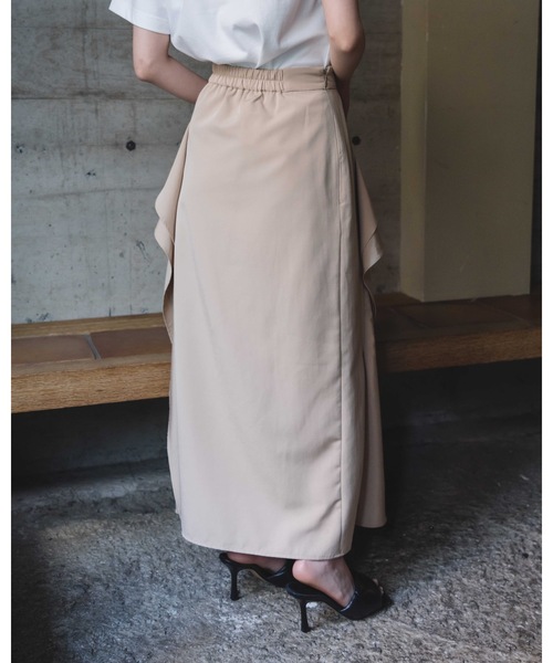 LEANN MOMENT（リーンモーメント）の「Random Parts Skirt（スカート・レディース・ブラック/ベージュ・SMALL/MEDIUM）」の8枚目の写真