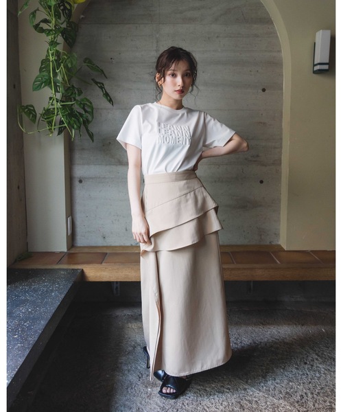 LEANN MOMENT（リーンモーメント）の「Random Parts Skirt（スカート・レディース・ブラック/ベージュ・SMALL/MEDIUM）」の10枚目の写真
