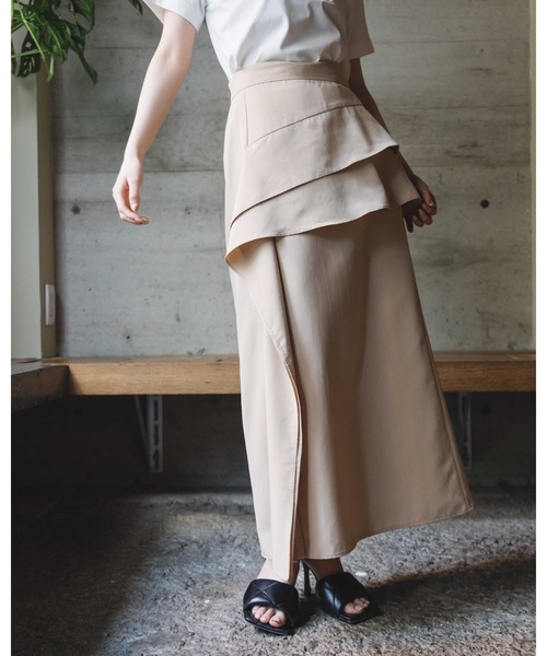LEANN MOMENT（リーンモーメント）の「Random Parts Skirt（スカート・レディース・ブラック/ベージュ・SMALL/MEDIUM）」の11枚目の写真