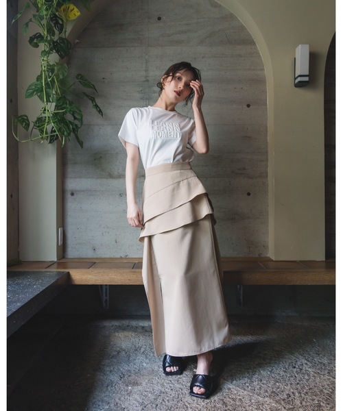 LEANN MOMENT（リーンモーメント）の「Random Parts Skirt（スカート・レディース・ブラック/ベージュ・SMALL/MEDIUM）」の12枚目の写真