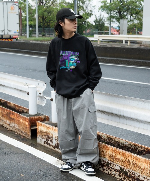 kutir（クティール）の「ビックシルエットゲームスウェット（スウェット・メンズ・ネイビー/杢グレー/ブラック・MEDIUM/LARGE）」の15枚目の写真