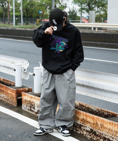 kutir（クティール）の「ビックシルエットゲームスウェット（スウェット・メンズ・ネイビー/杢グレー/ブラック・MEDIUM/LARGE）」の16枚目の写真