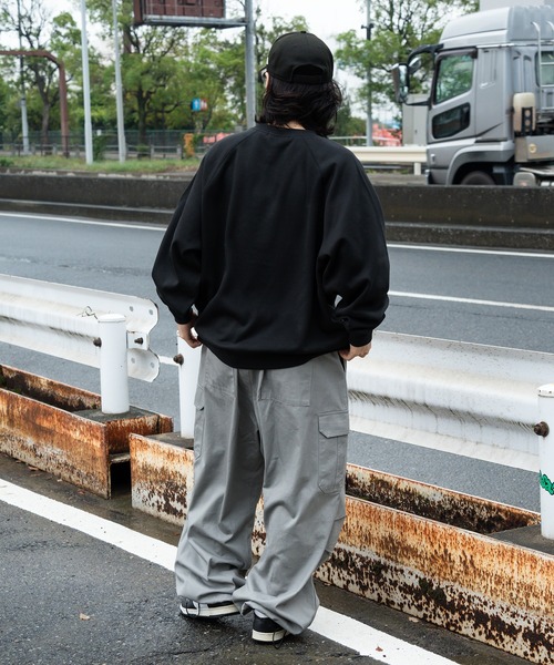 kutir（クティール）の「ビックシルエットゲームスウェット（スウェット・メンズ・ネイビー/杢グレー/ブラック・MEDIUM/LARGE）」の18枚目の写真