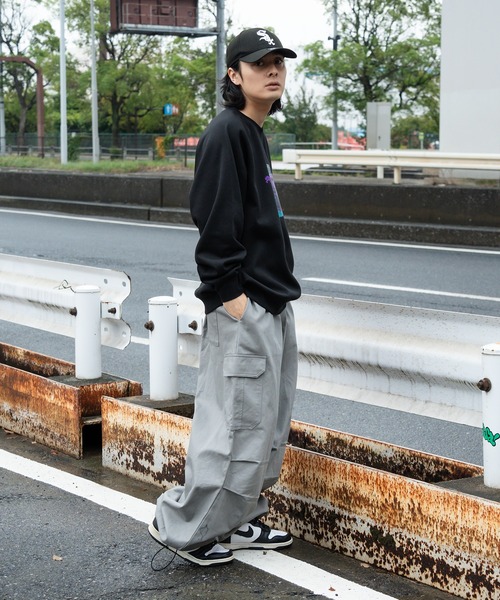 kutir（クティール）の「ビックシルエットゲームスウェット（スウェット・メンズ・ネイビー/杢グレー/ブラック・MEDIUM/LARGE）」の17枚目の写真