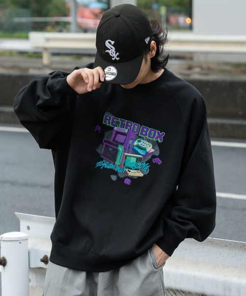 kutir（クティール）の「ビックシルエットゲームスウェット（スウェット・メンズ・ネイビー/杢グレー/ブラック・MEDIUM/LARGE）」の12枚目の写真