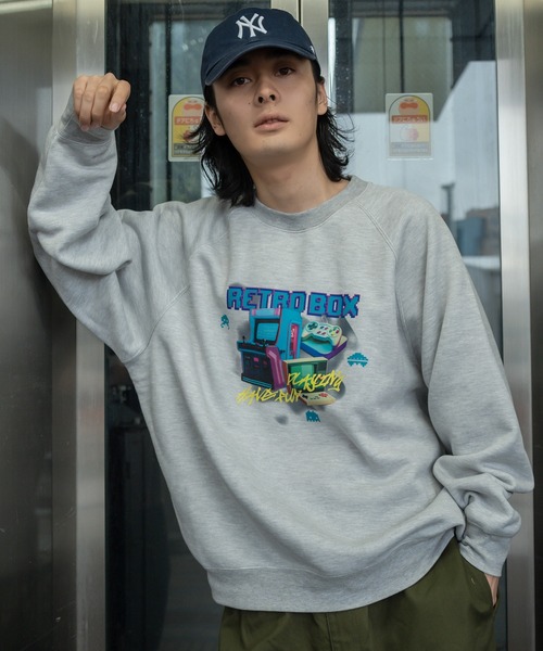 kutir（クティール）の「ビックシルエットゲームスウェット（スウェット・メンズ・ネイビー/杢グレー/ブラック・MEDIUM/LARGE）」の20枚目の写真