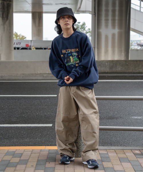 kutir（クティール）の「ビックシルエットゲームスウェット（スウェット・メンズ・ネイビー/杢グレー/ブラック・MEDIUM/LARGE）」の7枚目の写真