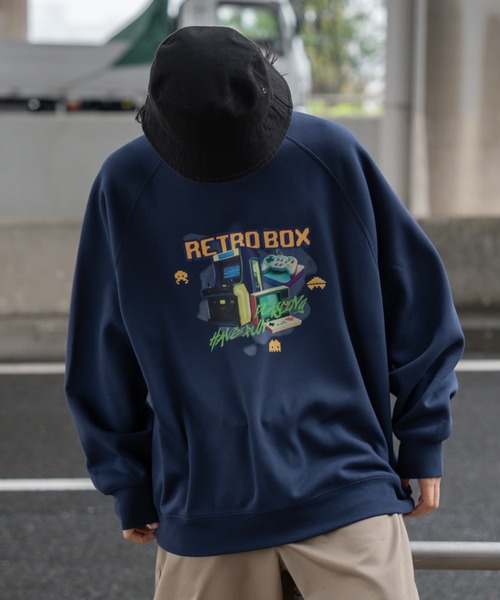 kutir（クティール）の「ビックシルエットゲームスウェット（スウェット・メンズ・ネイビー/杢グレー/ブラック・MEDIUM/LARGE）」の5枚目の写真