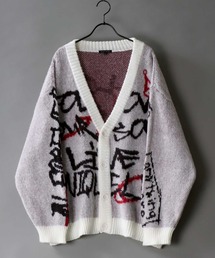 SITRY（シトリー）の「all-over pattern Jacquard Knit Cardigan/総柄 ジャガード ニット カーディガン（カーディガン/ボレロ・メンズ）」