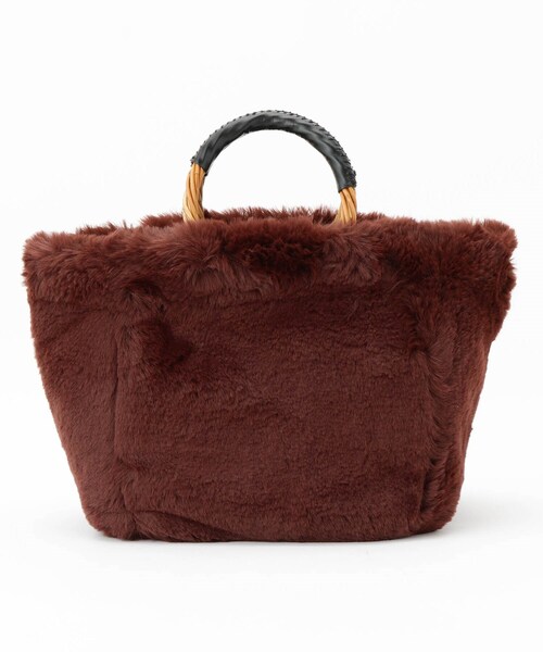 &Bridge(アンドブリッジ)の「Cachellier カゴハンドルフェイクファートートバッグ(トートバッグ・レディース・ブラウン系・99)」の4枚目の写真