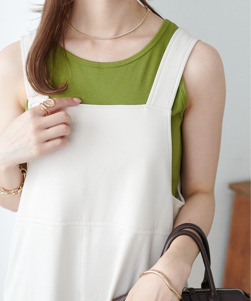 DISCOAT（ディスコート）の「《新色追加！》【WEB限定】ティアードジャンスカ（ジャンパースカート・レディース・ブラウン/ブラック/グレー/アイボリー・MEDIUM）」の13枚目の写真