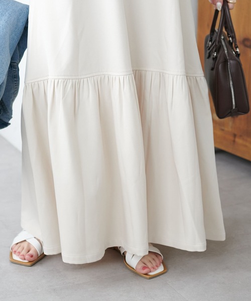 DISCOAT（ディスコート）の「《新色追加！》【WEB限定】ティアードジャンスカ（ジャンパースカート・レディース・ブラウン/ブラック/グレー/アイボリー・MEDIUM）」の16枚目の写真