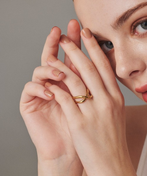 CENE（セネ）の「【CENE】セネ/クロスリング（リング・レディース・ゴールド/シルバー・#11/#9/#13）」の8枚目の写真