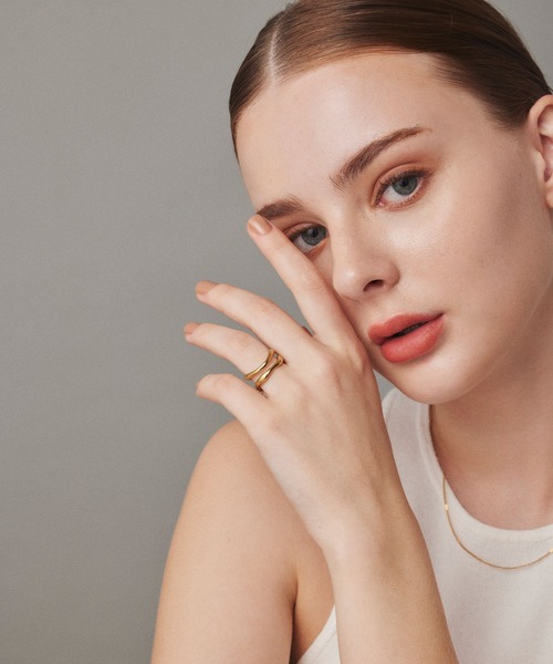 CENE（セネ）の「【CENE】セネ/クロスリング（リング・レディース・ゴールド/シルバー・#11/#9/#13）」の5枚目の写真