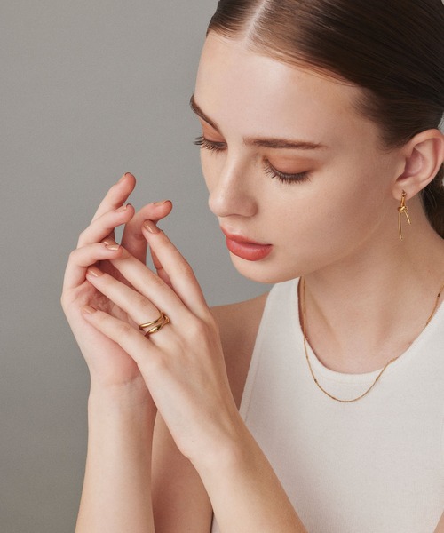 CENE（セネ）の「【CENE】セネ/クロスリング（リング・レディース・ゴールド/シルバー・#11/#9/#13）」の20枚目の写真