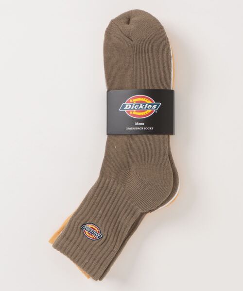 セール】【Dickies】Q 底パイル無地ロゴ刺繍 ソックス
