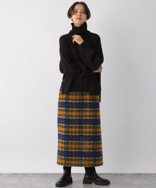 LEPSIM（レプシィム）の「シャギーチェックスカート　184046（スカート・レディース・ネイビー/グレー・FREE）」の20枚目の写真