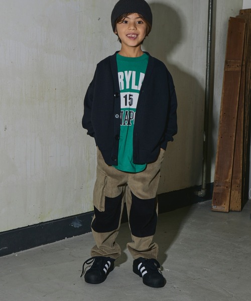 PAIRMANON STREET(ペアマノンストリート)の「【PAIRMANON STREET】裏起毛 ボリューム スリーブ スウェット カーディガン(カーディガン/ボレロ・キッズ・ネイビー/ブラック/ベージュ/レッド/グレー・120/150/130/100/140/90/110)」の8枚目の写真