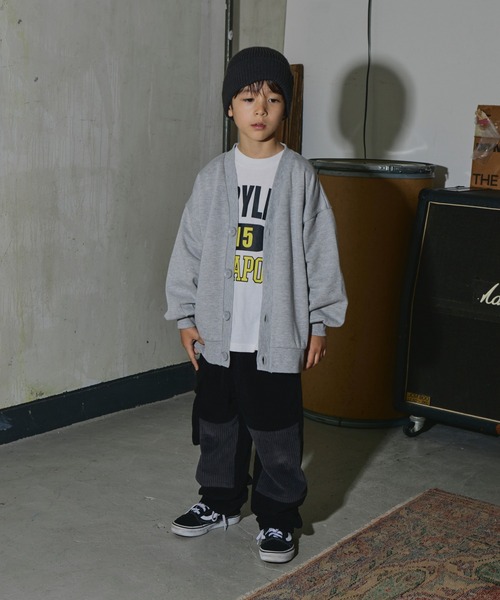 PAIRMANON STREET(ペアマノンストリート)の「【PAIRMANON STREET】裏起毛 ボリューム スリーブ スウェット カーディガン(カーディガン/ボレロ・キッズ・ネイビー/ブラック/ベージュ/レッド/グレー・120/150/130/100/140/90/110)」の12枚目の写真