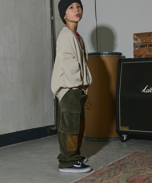 PAIRMANON STREET(ペアマノンストリート)の「【PAIRMANON STREET】裏起毛 ボリューム スリーブ スウェット カーディガン(カーディガン/ボレロ・キッズ・ネイビー/ブラック/ベージュ/レッド/グレー・120/150/130/100/140/90/110)」の13枚目の写真