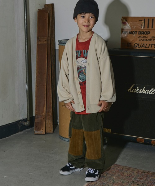 PAIRMANON STREET(ペアマノンストリート)の「【PAIRMANON STREET】裏起毛 ボリューム スリーブ スウェット カーディガン(カーディガン/ボレロ・キッズ・ネイビー/ブラック/ベージュ/レッド/グレー・120/150/130/100/140/90/110)」の15枚目の写真