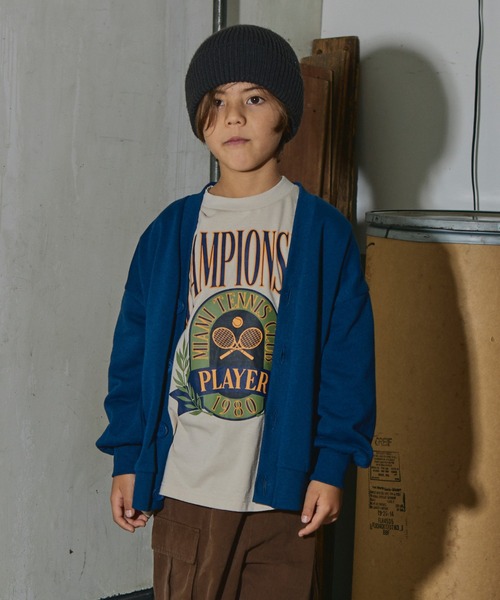 PAIRMANON STREET(ペアマノンストリート)の「【PAIRMANON STREET】裏起毛 ボリューム スリーブ スウェット カーディガン(カーディガン/ボレロ・キッズ・ネイビー/ブラック/ベージュ/レッド/グレー・120/150/130/100/140/90/110)」の18枚目の写真