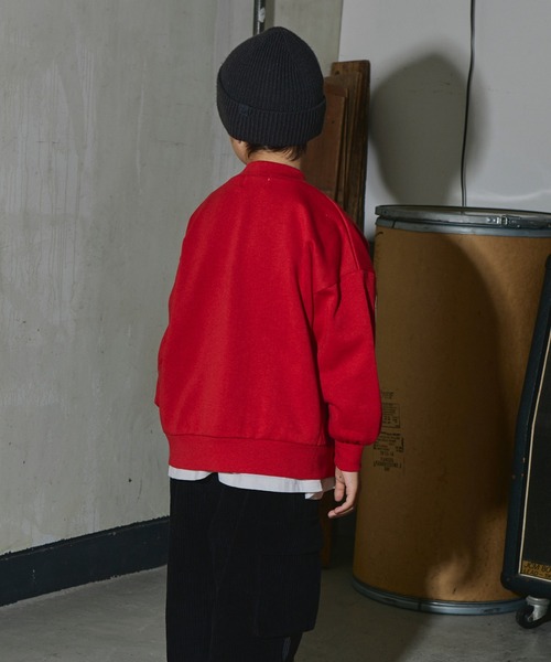 PAIRMANON STREET(ペアマノンストリート)の「【PAIRMANON STREET】裏起毛 ボリューム スリーブ スウェット カーディガン(カーディガン/ボレロ・キッズ・ネイビー/ブラック/ベージュ/レッド/グレー・120/150/130/100/140/90/110)」の20枚目の写真