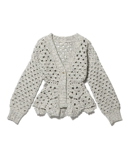 ESTNATION（エストネーション）の「ESTNATION / ハンドクロシェペプラムカーディガン（カーディガン/ボレロ）」 WEAR