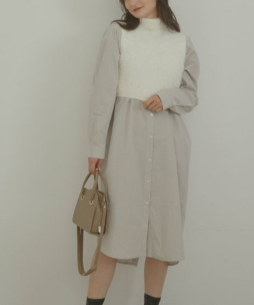 ACYM（アシーム）の「Fluffy nosleeve mini ニット（Tシャツ/カットソー・レディース・ブラック/アイボリー/ベージュ・FREE）」の14枚目の写真