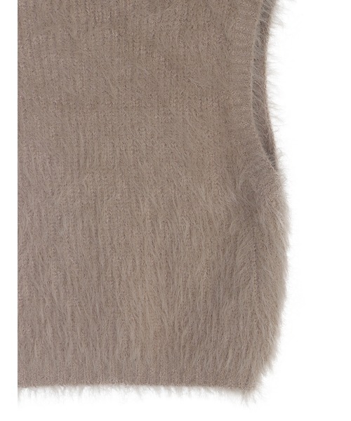 ACYM（アシーム）の「Fluffy nosleeve mini ニット（Tシャツ/カットソー・レディース・ブラック/アイボリー/ベージュ・FREE）」の18枚目の写真