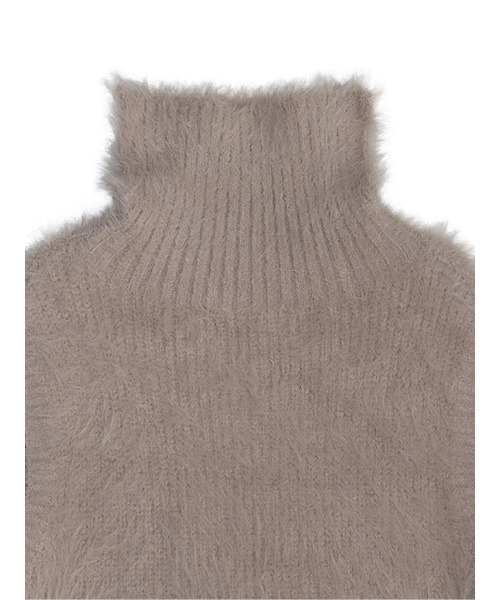 ACYM（アシーム）の「Fluffy nosleeve mini ニット（Tシャツ/カットソー・レディース・ブラック/アイボリー/ベージュ・FREE）」の9枚目の写真