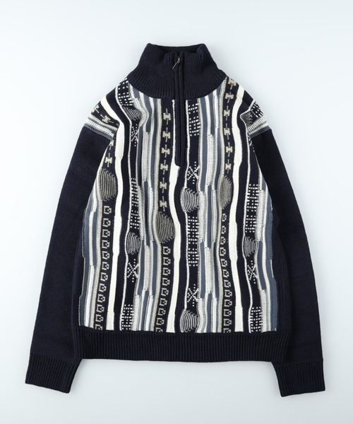 Right-on（ライトオン）の「3D リンクスハーフジップニット（ニット/セーター・メンズ・ブラック/ネイビー/グレー・XL/L/M）」の18枚目の写真