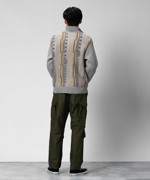 Right-on（ライトオン）の「3D リンクスハーフジップニット（ニット/セーター・メンズ・ブラック/ネイビー/グレー・XL/L/M）」の15枚目の写真