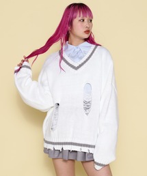 NORA（ノラ）の「NORA/ノラ/ダメージニット（ニット/セーター）」