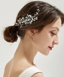 Lace Ladies（レースレディース）の「ボタニカルパール×ビジューブーケコーム（その他ヘアアクセサリー）」