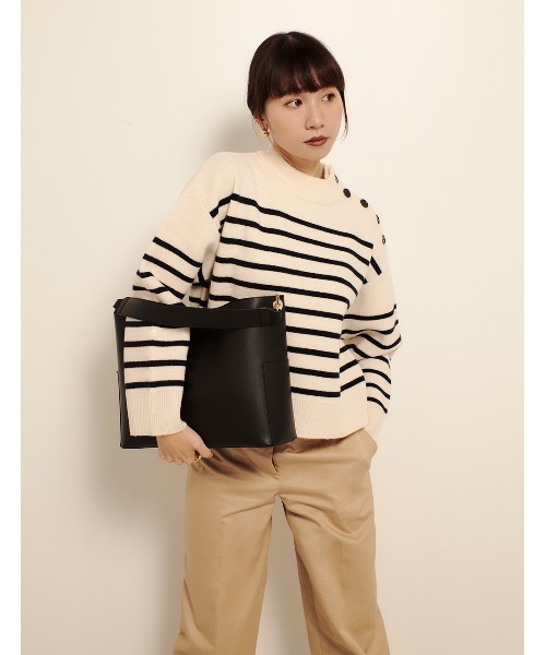 RANDEBOO（ランデブー）の「Bucket side bag（ショルダーバッグ・レディース・ブラック/ダークブラウン/グレイッシュベージュ・FREE）」の19枚目の写真