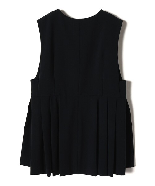 SHIPS（シップス）の「〈セレモニー対応可〉ダブルクロス ジレ  24SS（セットアップ対応）◇（ベスト・レディース・ネイビー/ライトグレー・ONE SIZE）」の7枚目の写真