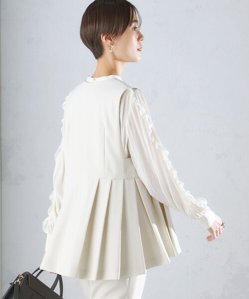 SHIPS for women / シップスウィメン 〈セレモニー対応可〉ダブル クロス ジレ（セットアップ対応） セレモニー対応可〉ダブル クロス ジレ（セットアップ対応