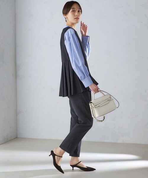 SHIPS for women / シップスウィメン 〈セレモニー対応可〉ダブル クロス ジレ（セットアップ対応） セレモニー対応可〉ダブル クロス ジレ（セットアップ対応