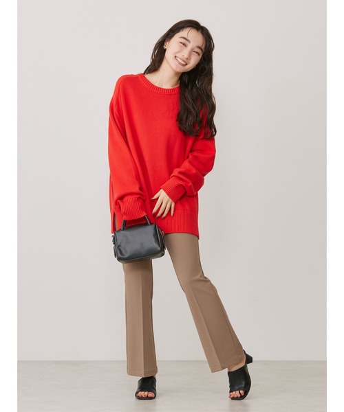 AMERICAN HOLIC(アメリカンホリック)の「美・美・美ポンチジョーゼットフレアパンツ(その他パンツ・レディース・ブラック/ブルー/グレイッシュベージュ/その他6・S/M/XS/L)」の6枚目の写真