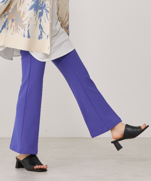 AMERICAN HOLIC(アメリカンホリック)の「美・美・美ポンチジョーゼットフレアパンツ(その他パンツ・レディース・ブラック/ブルー/グレイッシュベージュ/その他6・S/M/XS/L)」の7枚目の写真