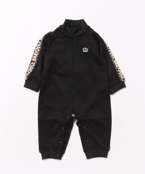 BABYDOLL（ベビードール）の「ロゴテープロンパース 9154B（ロンパース・キッズ・ベビーピンク/ブラック/ライトインディゴブルー・80ｃｍ/70cm）」の5枚目の写真