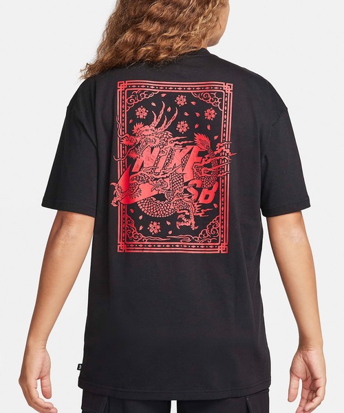 NIKE SB(ナイキエスビー)の「NIKE SB/ナイキエスビー 半袖TEE Tシャツ ルーズシルエット グラフィック FQ3720-010/FQ3720-101(Tシャツ/カットソー・メンズ・ブラック/ホワイト・2XL/XL/S/M/L)」の2枚目の写真
