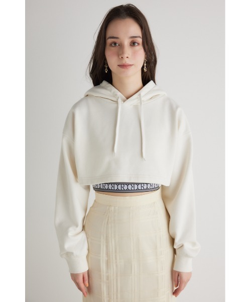 セール】クロップドフーディースウェットトップス 春服
