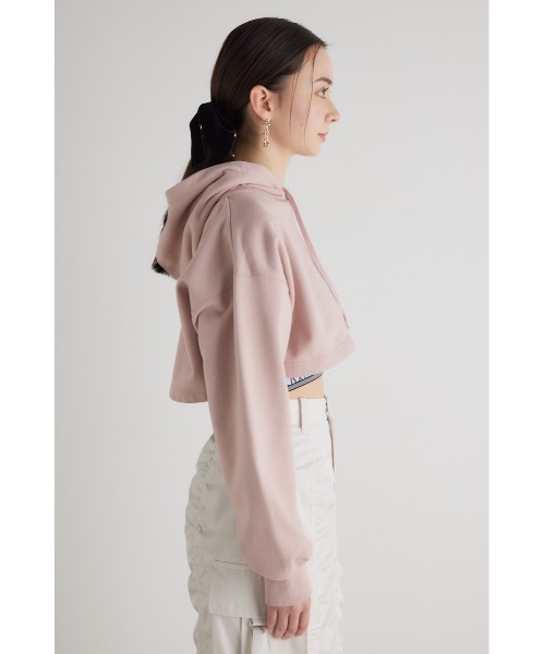 セール】クロップドフーディースウェットトップス 春服