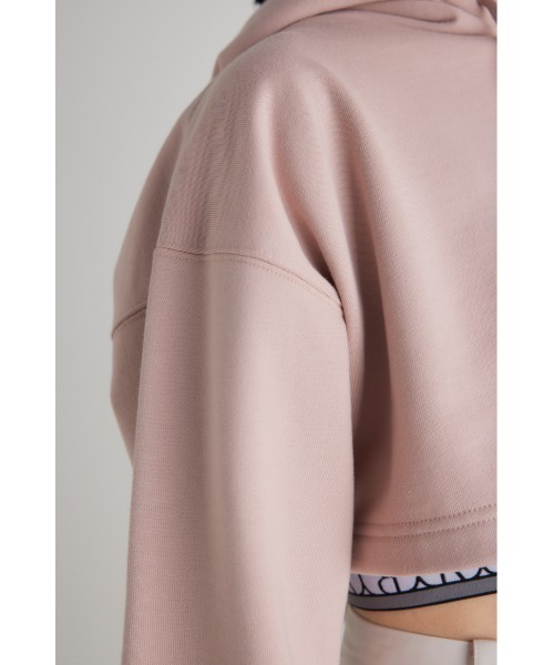 rienda(リエンダ)の「クロップドフーディースウェットトップス 春服(スウェット・レディース・アイボリー/ブラック/ピンク・FREE)」の17枚目の写真
