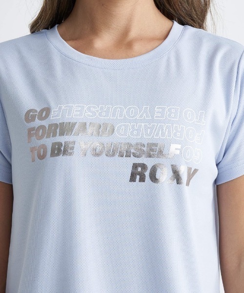 ROXY(ロキシー)の「BE YOURSELF/ロキシー速乾UVカット付きボックスシルエットフィットネスカットソー(Tシャツ/カットソー・レディース・ミント/ホワイト/グレー/ブラック・LARGE/MEDIUM/SMALL)」の11枚目の写真