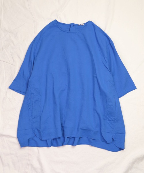 Brocante（ブロカント）の「[Brocante / ブロカント] 80sダブルガーゼグランマンシュシャツ（シャツ/ブラウス・レディース・ロイヤルブルー/ライトベージュ/チャコールグレー/ホワイト・2）」の5枚目の写真