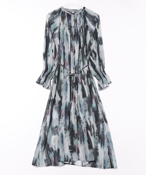 Q(キュー)の「ドローイングマキシワンピース(ワンピース・レディース・ブラック系その他/ブラウン系その他・MEDIUM)」の5枚目の写真